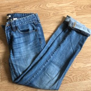 J. Crew Boyfriend Cut, Low-Rise Jeans, Size 26